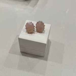 Kendra Scott Blush Pink and Gold Earrings